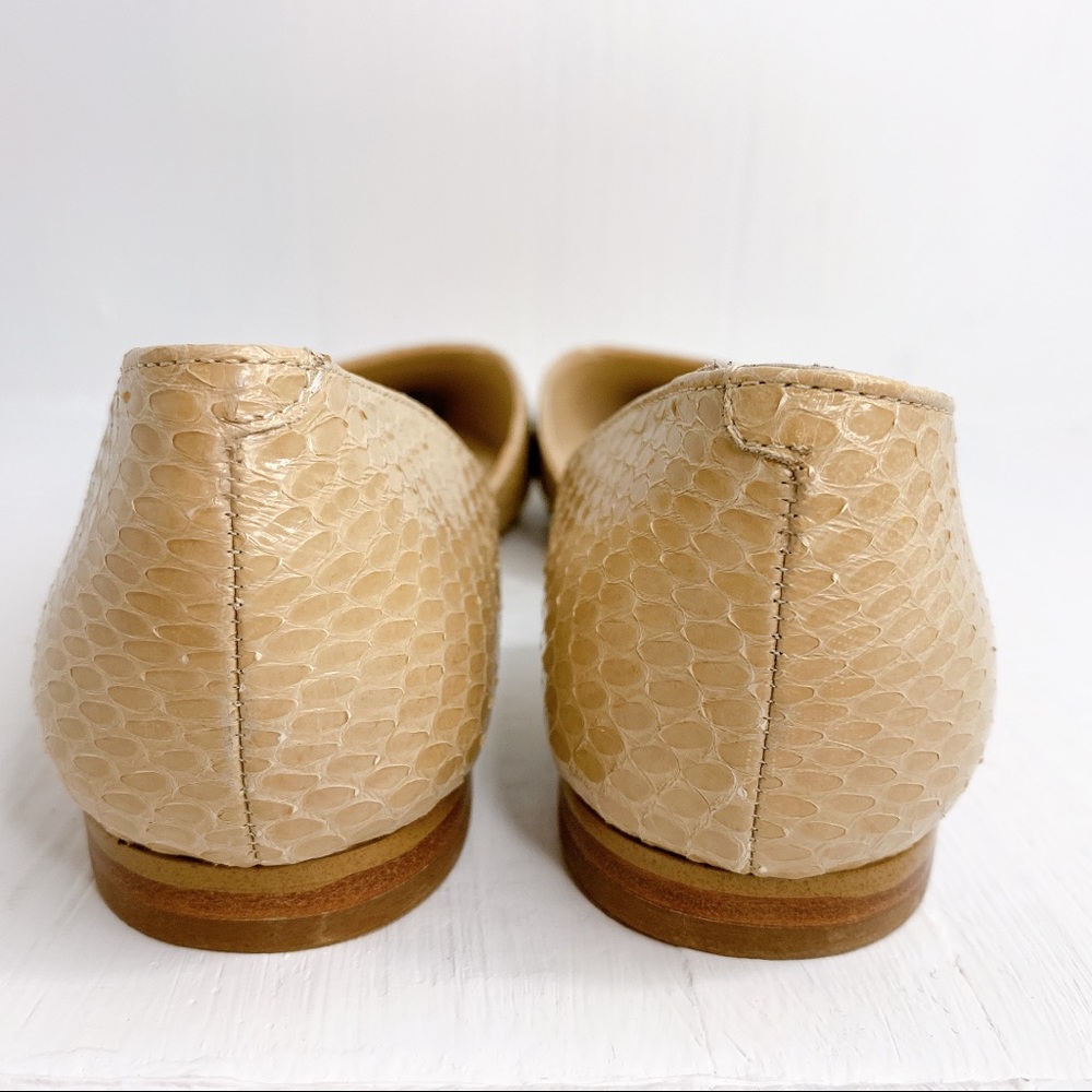 🛍SOLD 🛍 Marc Fisher snake skin nude flats - Picture 7 of 11